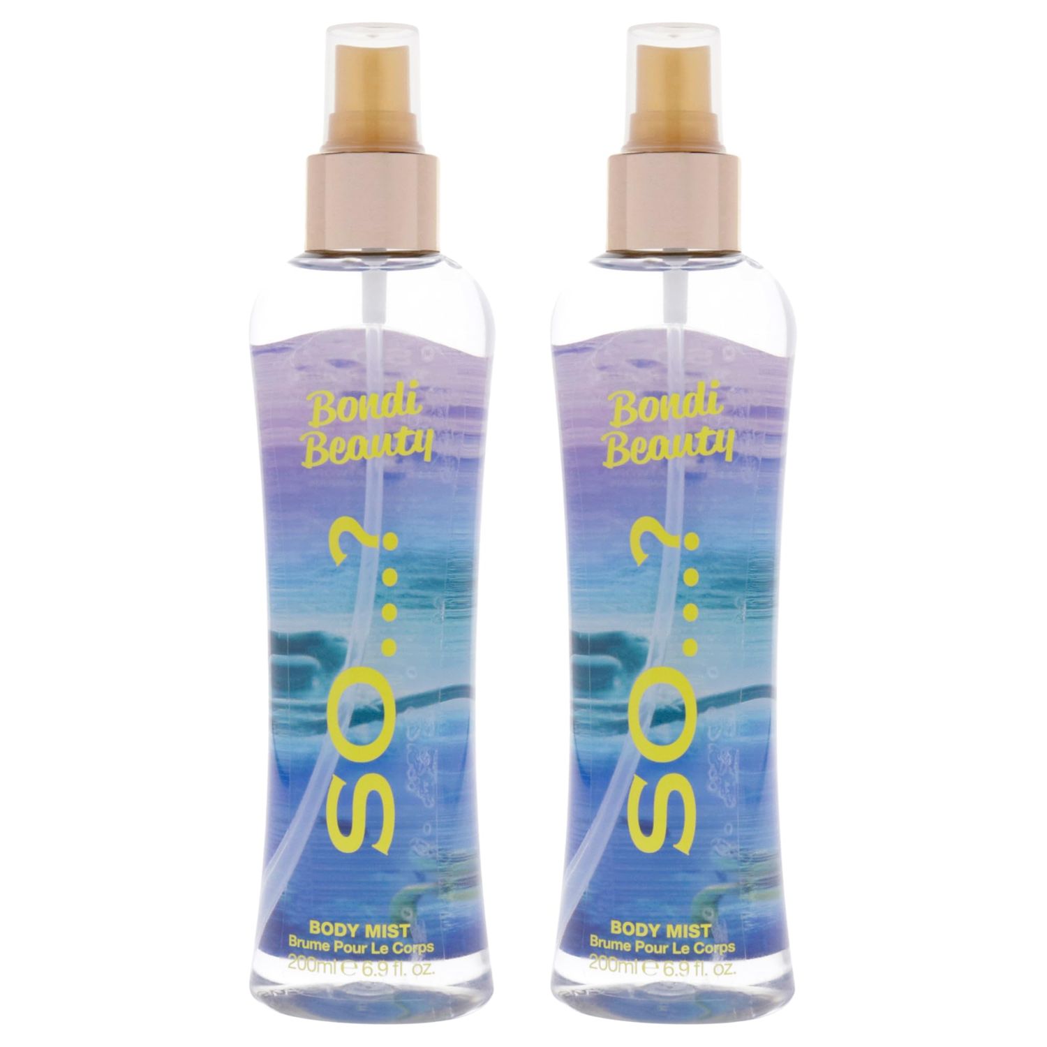 So? Bondi Beauty Body Mist Fruity Gourmand Scent - Perfume for Women - Jasmine, Vanilla Notes - Body Spray for Women - 2 pc
