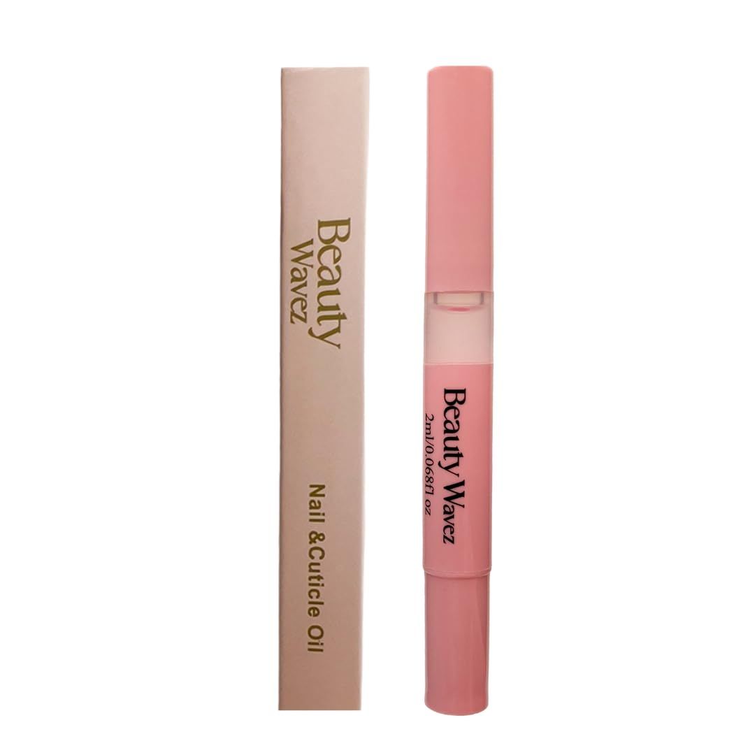 BeautyWavez Nail and Cuticle Oil Pen with Vitamin E and Essential oils for Brittle Peeling Breaking Thin Nails - Nail Growth Oil, Softens Cuticles, Nourish, Soothe &amp; Moisturize Damaged Nails, 0.68floz