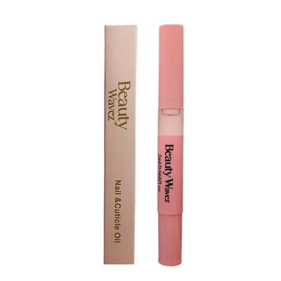 BeautyWavez Nail and Cuticle Oil Pen with Vitamin E and Essential oils for Brittle Peeling Breaking Thin Nails - Nail Growth Oil, Softens Cuticles, Nourish, Soothe &amp; Moisturize Damaged Nails, 0.68floz