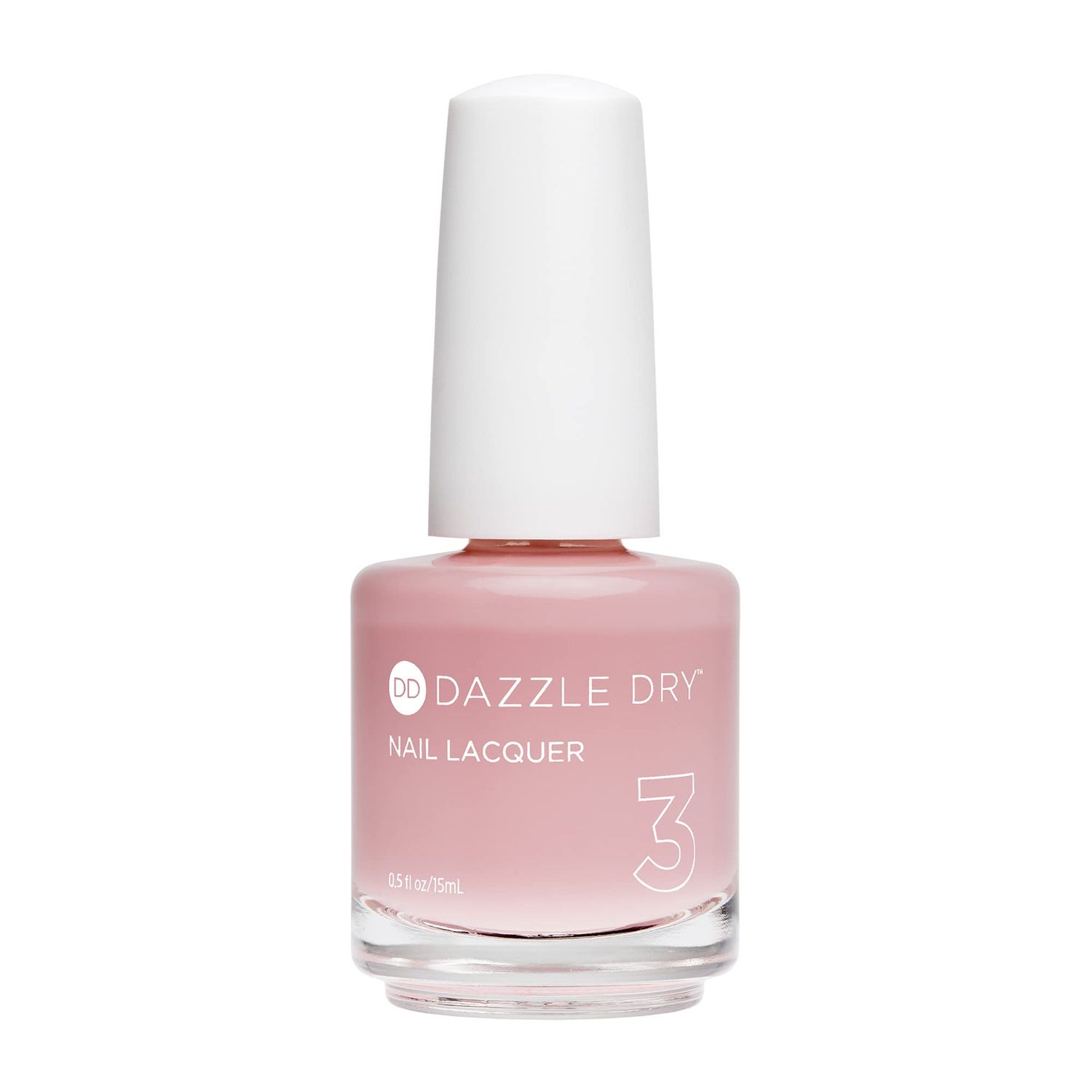 Dazzle Dry Nail Lacquer (Step 3) - Mind Your Mani - A pale, barely there nude with pink undertones. Sheer cream. (0.5 fl oz)