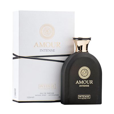 INTENSE ELITE Amour Intense Long Lasting Perfume For Women And Men 100ML (3.4Oz) Eau De Parfum With Pimento, Rose &amp; Saffron Notes Unisex Perfume Ideal for Any Occasion