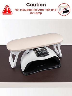 Nail Art Table Mat, (MAT ONLY) Foldable Nail Arm Hand Rest Mat for Nail Tech, Soft Microfiber PU Leather Nail Desk Mat for Manicure Pillow, Nail Polish Desk Pad for Nail Tech Must Haves - Dark Brown
