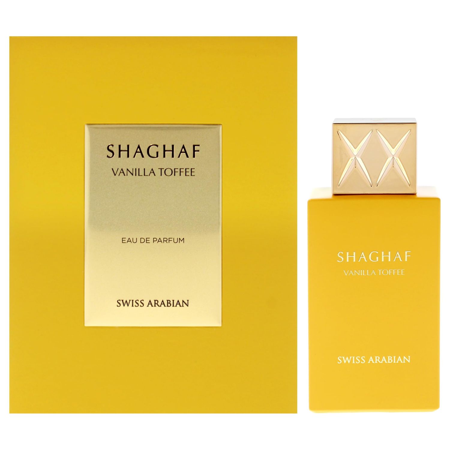 Swiss Arabian Shaghaf Vanilla Toffee - Arabian Perfume for Men and Women - Unisex Eau de Parfum - Dubai Long Lasting Perfume - Travel Size - 2.5 oz