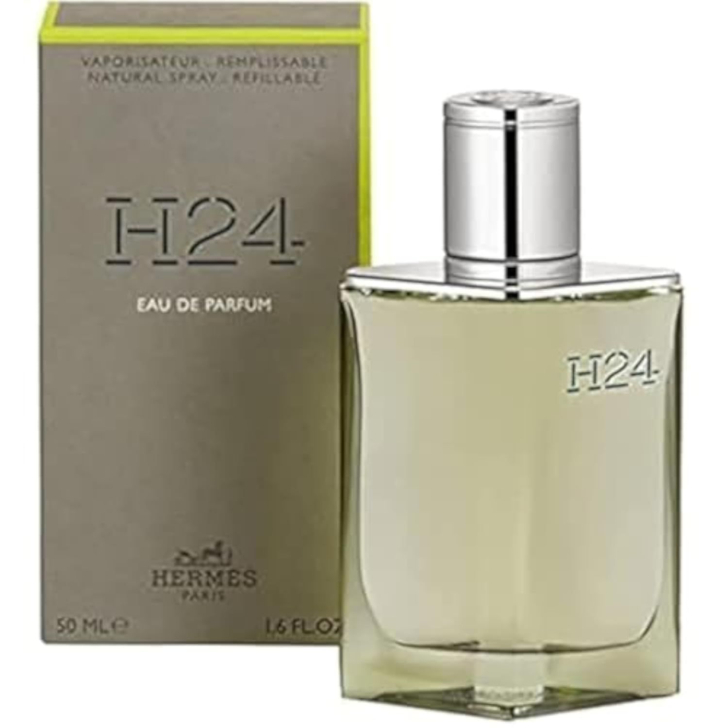 Hermes H24 Eau De Parfum Rifillable Spray for Men, 1.7 Ounce
