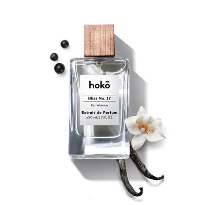 HOKO Bliss No. 17 - Premium Impression of La Vie Est Belle | Extrait de Parfum, 1.7 Oz | Black Currant, Jasmine, Vanilla &amp; Patchouli | Long-Lasting Inspired Perfume for Women | Paraben Free, Skin Safe