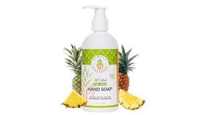Non Toxic Hand Soap Natural Hand Soap - Organic Hand Soap Liquid - Tangerine-Pineapple Scent - No Artificial Fragrances or Colors Pack of 1 (10.14 fl oz each)