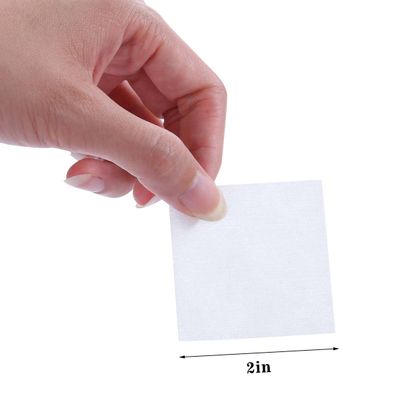650 Pcs Lint Free Nail Wipes with Clear Acrylic Gel Polish Pad Storage