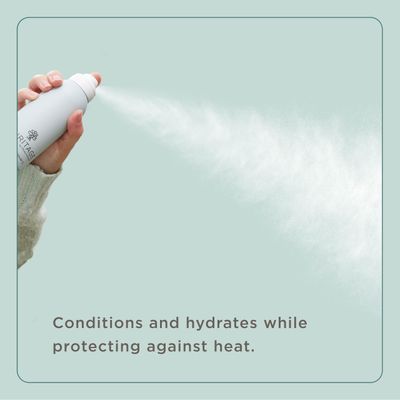Hairitage Argan Oil Heat Protectant Spray for Dry Hair and Re-Heat Styling - Hydrating and Conditioning Formula - Argan Oil Rice Protein - Protects Hair Up to 450F for Re-Heat Hair Styling - 5 oz