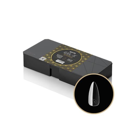 Apres Gel-X Stiletto Box of Nail Tips | 280 Gel-X Tips, Soft Gel Tips, 14 Sizes 00-9 | Half-sizes Included (Sculpted Stiletto Short, 280 Count)