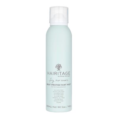 Hairitage Argan Oil Heat Protectant Spray for Dry Hair and Re-Heat Styling - Hydrating and Conditioning Formula - Argan Oil Rice Protein - Protects Hair Up to 450F for Re-Heat Hair Styling - 5 oz