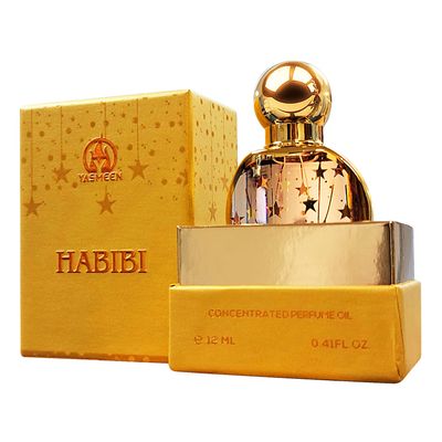 Habibi | Oil Perfume Concentrated 11 ML (.37 Oz) | Unisex for Men and Women | Vanilla, Powdery, Floral, Sweet and Musky| Blended Fragrance in Dubai UAE | by Yasmeen