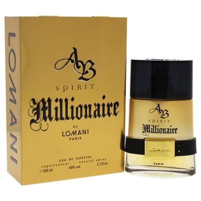 Lomani AB SPIRIT MILLIONAIRE Cologne. EAU DE TOILETTE SPRAY 3.3 oz / 100 ML Mens