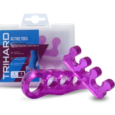 Toe Spacers | One Size Fits All | Toe Corrector | Reusable Silicone Toe Spreaders | Yoga Toe Separators | Bunion and Hammer Toe Straightener