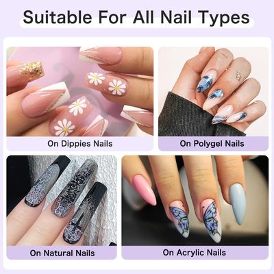 Creaglam Nail Foil Glue Gel: Nail Art Foil Glue Gel for Foil Stickers Nail Glue Foil Transfer Gel - 15ML Gel Nail Foil Transfer Glue Nail Art Manicure DIY Enthusiasts