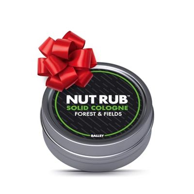 Ballsy Body &amp; Groin Rub, Cologne for Everywhere, with Beeswax, Coconut and Sunflower Seed Oil, Forest and Fields .85 oz