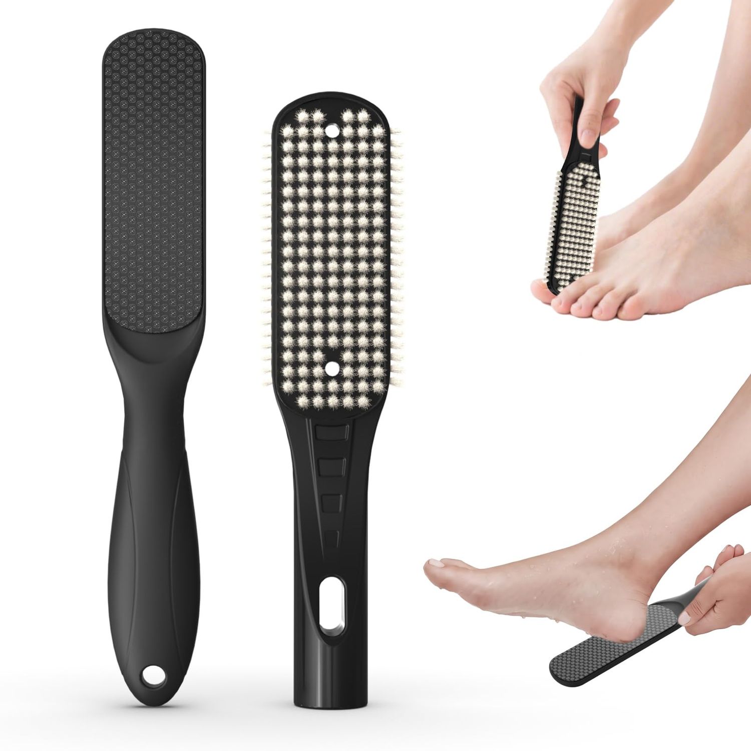 VIVEBEI Foot File Pedicure Tool, Foot Callus Remover, Durable Foot Scrubber, Dead Skin Remover,Professional Toe Cleaning Brush, Long-Lasting Foot Polisher