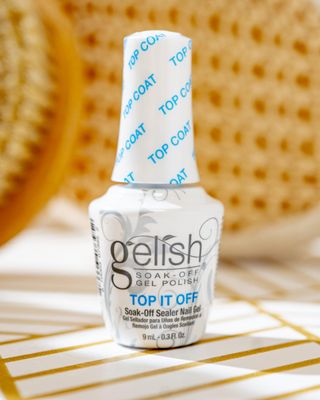 Gelish Mini Top It Off, Sealer LED Gel Polish, High-Gloss Top Coat for Long-Lasting Shine and Durability - Perfect for Professional and At-Home Use, 0.3 Fl Oz
