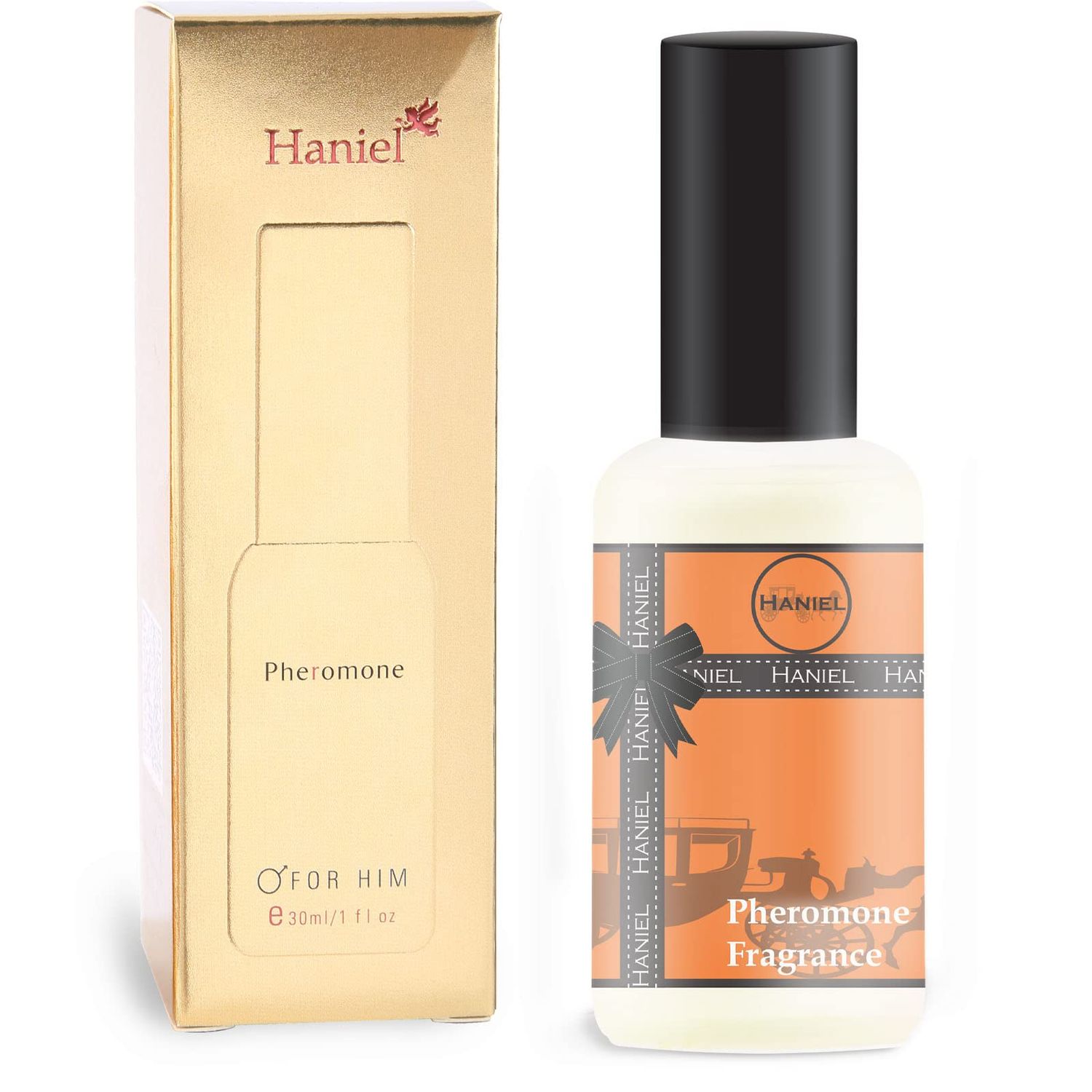 Haniel Pheromone Cologne for Men - Long Lasting Colonia con Feromonas para Hombres, Spicy Wooded Perfume with Citrus &amp; Pepper Notes, Enhanced Scents Pheromone Perfume, Stronger with You Parfum