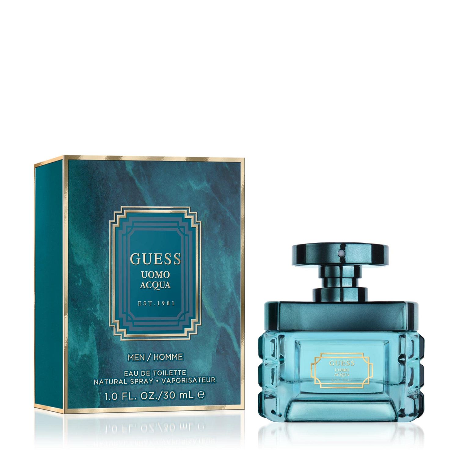 GUESS Uomo Acqua Eau de Toilette Cologne Spray For Men, 1.0 Fl. Oz.