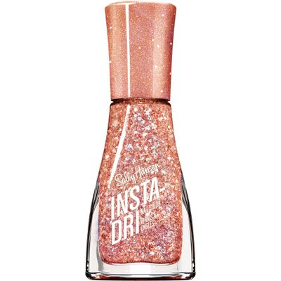 Sally Hansen Insta-Dri, Shooting Star, Quick Dry, Long Lasting, Semi Opaque, Glitter Nude Nail Polish
