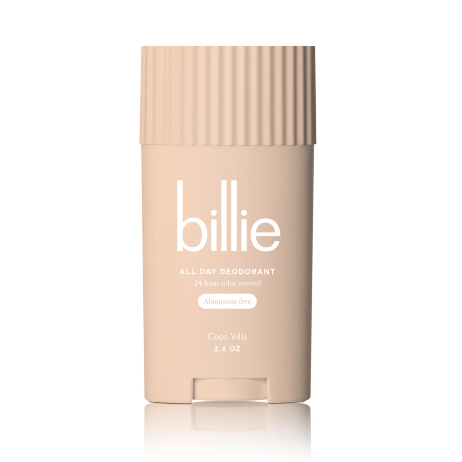 Billie All Day Deodorant, 24-hour Odor Protection, Aluminum-Free, Coco Villa, 2.6oz