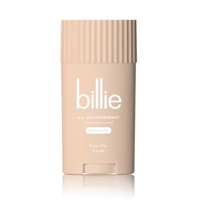 Billie All Day Deodorant, 24-hour Odor Protection, Aluminum-Free, Coco Villa, 2.6oz