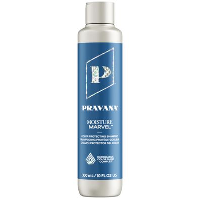 Pravana Moisture Marvel Shampoo | Hydrates, Moisturizes &amp; Nourishes | For Dry, Color-Treated Hair | Chromasilk Enhances Shine &amp; Protection | Vegan &amp; Cruelty Free | Paraben &amp; Sulfate Free | 10 Fl Oz