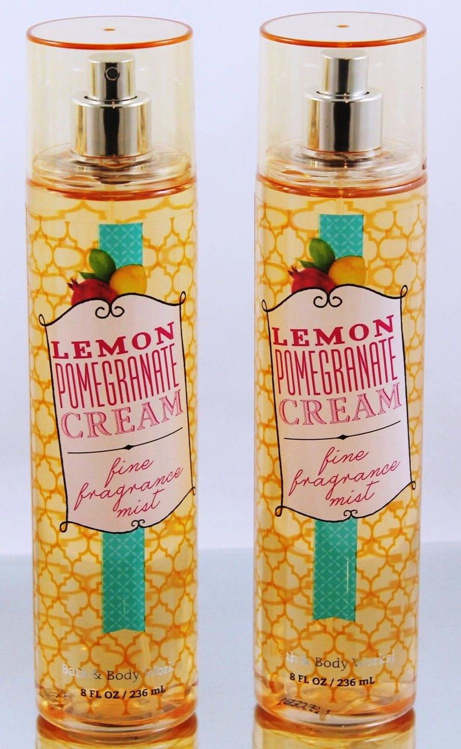 Bath &amp; Body Works Lemon Pomegranate Cream Fine Fragrance Mist 8 Oz (Set of Two)