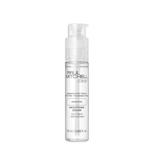 Paul Mitchell Clear Smoothing Serum, Blowout Primer, Fragrance Free, For Sensitive Scalp Skin, 0.85 fl oz
