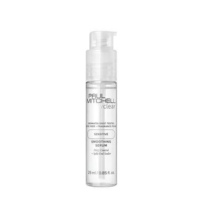 Paul Mitchell Clear Smoothing Serum, Blowout Primer, Fragrance Free, For Sensitive Scalp Skin, 0.85 fl oz