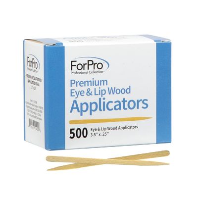 ForPro Professional Collection Premium Eye &amp; Lip Wood Applicators, Non-Sterile, for Hair Removal Wax Application and DIY Projects, 3.5 L x .25 W, 500-Count