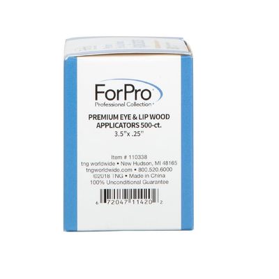 ForPro Professional Collection Premium Eye &amp; Lip Wood Applicators, Non-Sterile, for Hair Removal Wax Application and DIY Projects, 3.5 L x .25 W, 500-Count
