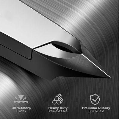 Cbiumpro 5-Pack Cuticle Trimmer with Pusher, Cutter, Scraper, Nipper, Clipper, Professional Stainless Steel Cuticle Remover Tools Kit for Fingernails &amp; Toenails - with Case