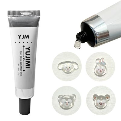 YJMyujimi Solid Nail Glue Gel 30g Clear Sculpting for NAI Arts Gel X Clear 3D Gel Super Adhesive Press on Nails Glue for Fake Nail Long Lasting Nail Art Salon DIY at Home Multi use