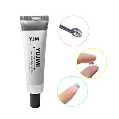 YJMyujimi Solid Nail Glue Gel 30g Clear Sculpting for NAI Arts Gel X Clear 3D Gel Super Adhesive Press on Nails Glue for Fake Nail Long Lasting Nail Art Salon DIY at Home Multi use