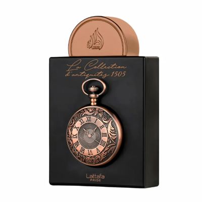 Lattafa Pride La Collection Dantiquites 1505 (Watch) Eau de Parfum Spray for Unisex, 3.4 Ounce