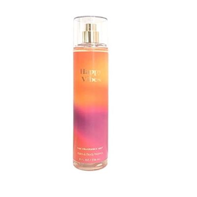 Bath &amp; Body Works Happy Vibes Fine Fragrance Body Mist Spray 8 Ounce (Happy Vibes), 8 Fl Oz (Pack of 1)