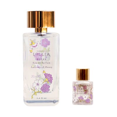 LOLLIA Relax Eau de Parfum Bundle | A Beautifully Captivating Perfume | Sophisticated, Modern Scent Featuring Blushing Fragrance Notes