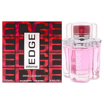 Swiss Arabian EDGE Intense - Luxury Products From Dubai - Long Lasting, Addictive Personal EDP Spray Fragrance - Seductive Signature Aroma - 3.4 Oz