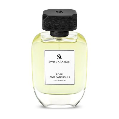 Swiss Arabian Rose and Patchouli for Women - Womens Perfume - White floral, Musk, Citrus Fragrance with Bergamot, Rose, and Sandalwood - 3.4 oz