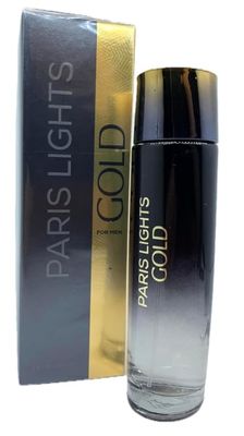 Paris Lights Gold Mens Cologne, Eau de Toilette Spray, 3.4 Fl. Oz.