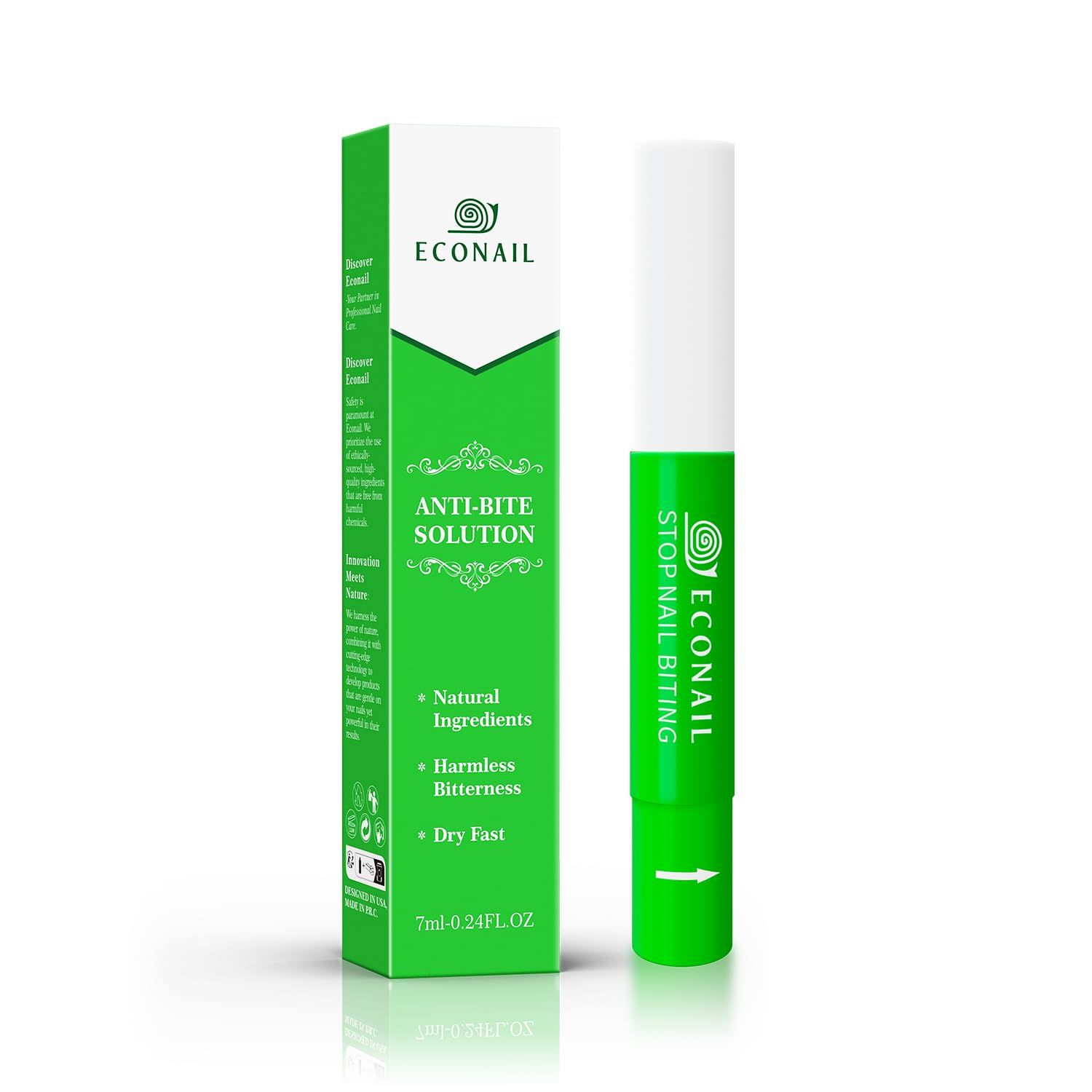 Econail Stop Nail biting Kids Pen, Nail Biting treatment for kids, thumb sucking deterrent, Anti finger sucking 7ml,Natural Nail Care Pen