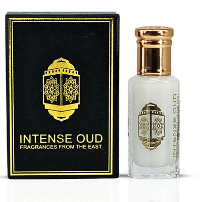 INTENSE OUD Musk Tahara Arabian Perfume Oil for Men &amp; Women, Long Lasting Alcohol-Free Concentrated Fragrance, 12ml (0.40 oz) in Black Gift Box, White Musk &amp; Vanilla Notes