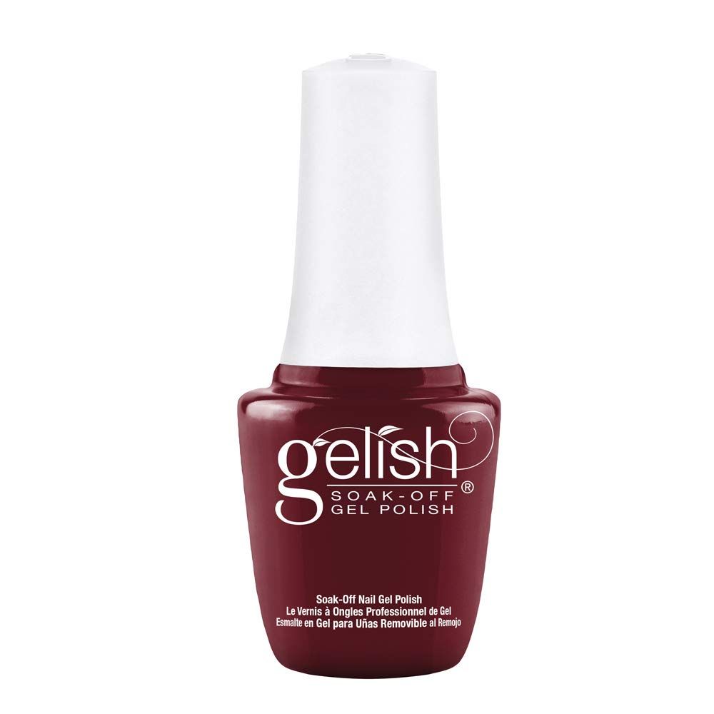 Gelish Mini A Touch Of Sass Soak-Off Gel Polish, Red Nail, Vibrant Color, Professional Quality, High Shine, Chip-Resistant, 0.3 oz.