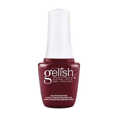 Gelish Mini A Touch Of Sass Soak-Off Gel Polish, Red Nail, Vibrant Color, Professional Quality, High Shine, Chip-Resistant, 0.3 oz.