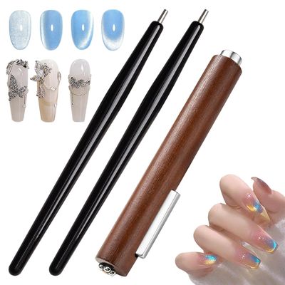 DIY Nail Art Magnet Sets - Cat Eye Magnets, Magnetic Pen for Steel Ball Suction, For Beginner,Nail Studio Salon