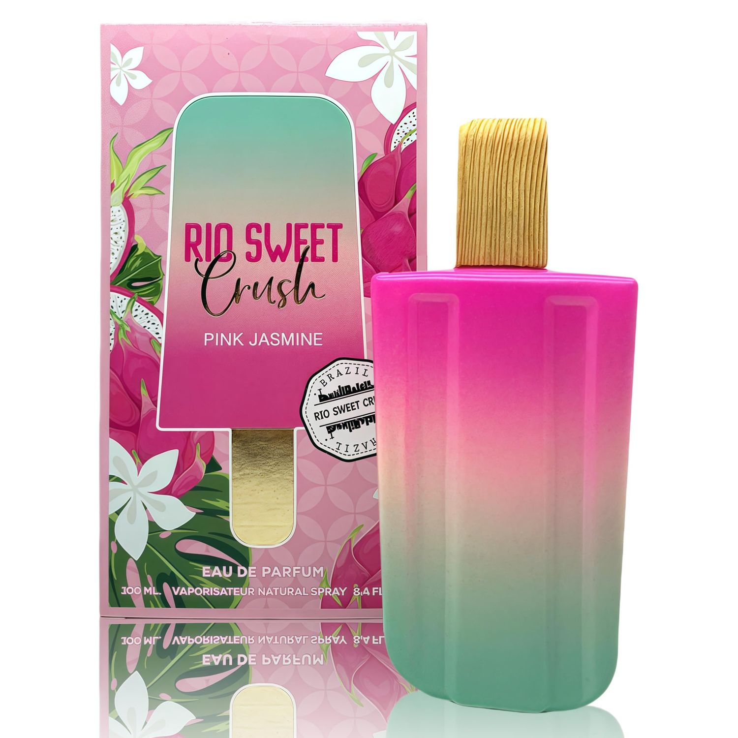 A CENTER Rio Sweet Crush Womens Perfume Sweet Crush Pink Jasmine Eau De Parfum Long Lasting Fragrance 3.4Fl Oz Perfume for Women with Elegant Bottle