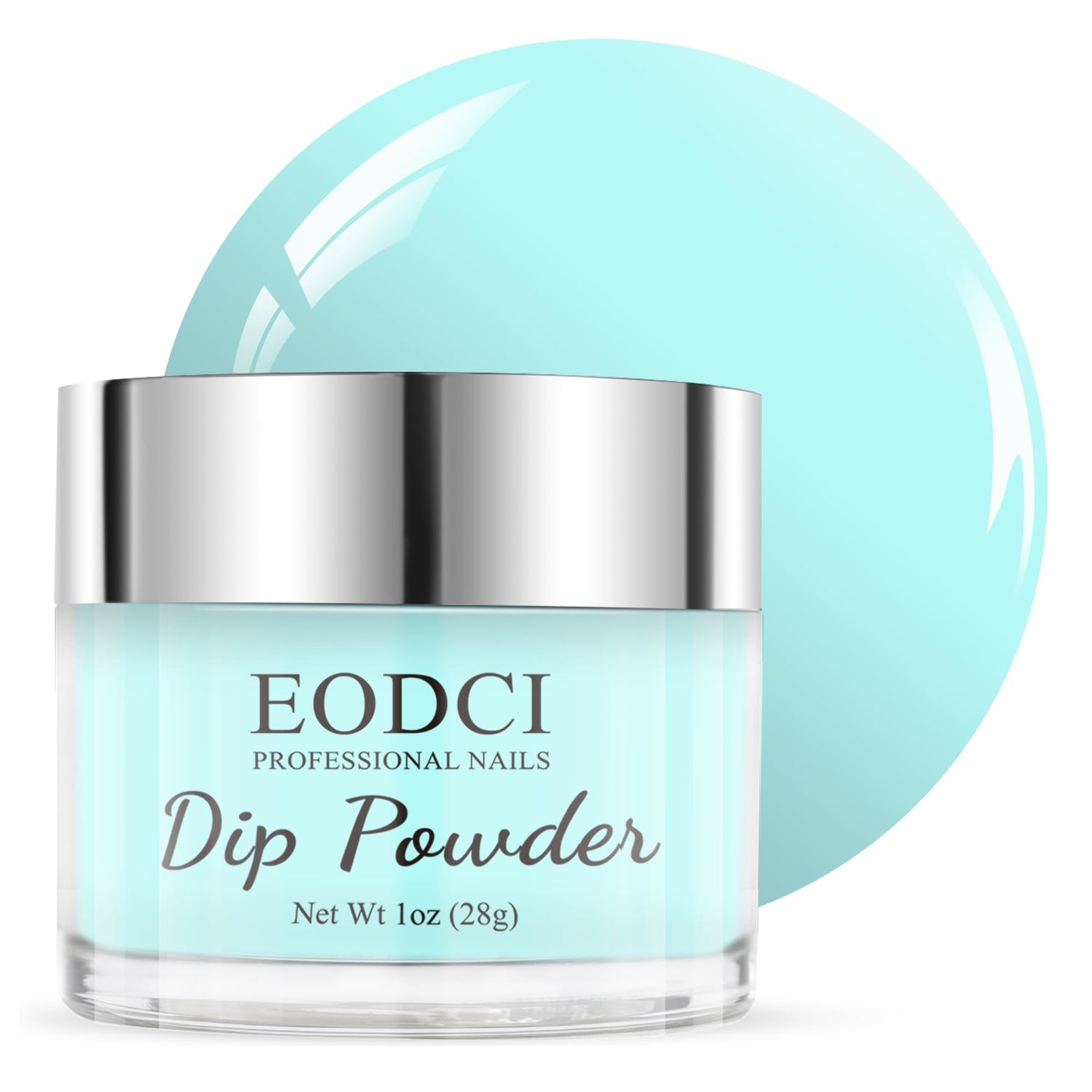 EODCI Sky Blue Dip Powder Color, Nail Dipping Powder French Powder Pro Collection System Nail Art Starter Manicure Salon DIY at Home, Odor-Free&amp;Long-Lasting, No Needed Nail Lamp Curing, 1 Oz