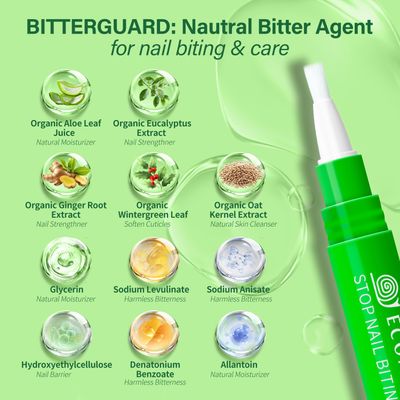 Econail Stop Nail biting Kids Pen, Nail Biting treatment for kids, thumb sucking deterrent, Anti finger sucking 7ml,Natural Nail Care Pen