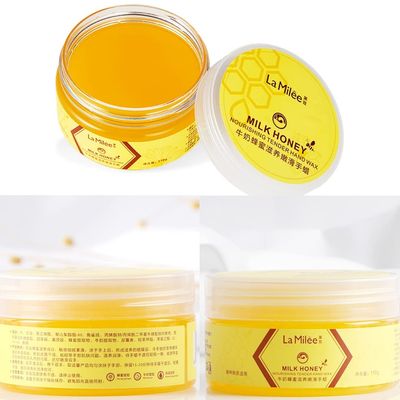 La Milee Hand Mask Milk Honey Peel Off Hand Wax Moisturizing Hydrating Nourishing Exfoliating Hand Film Hands Care paraffin110g